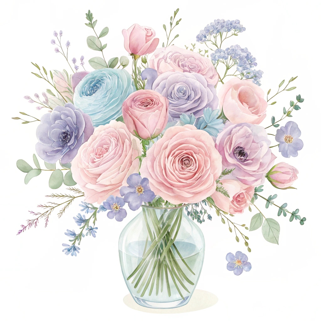 Seasonal flower arrangement